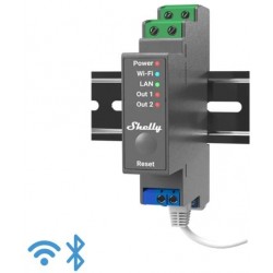 Shelly Pro 2 - IP Smart Relay DIN 2ch. LAN/WiFi/BT